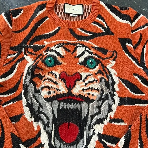 Gucci | Sweaters | Mens Gucci Tiger Sweater | Poshmark